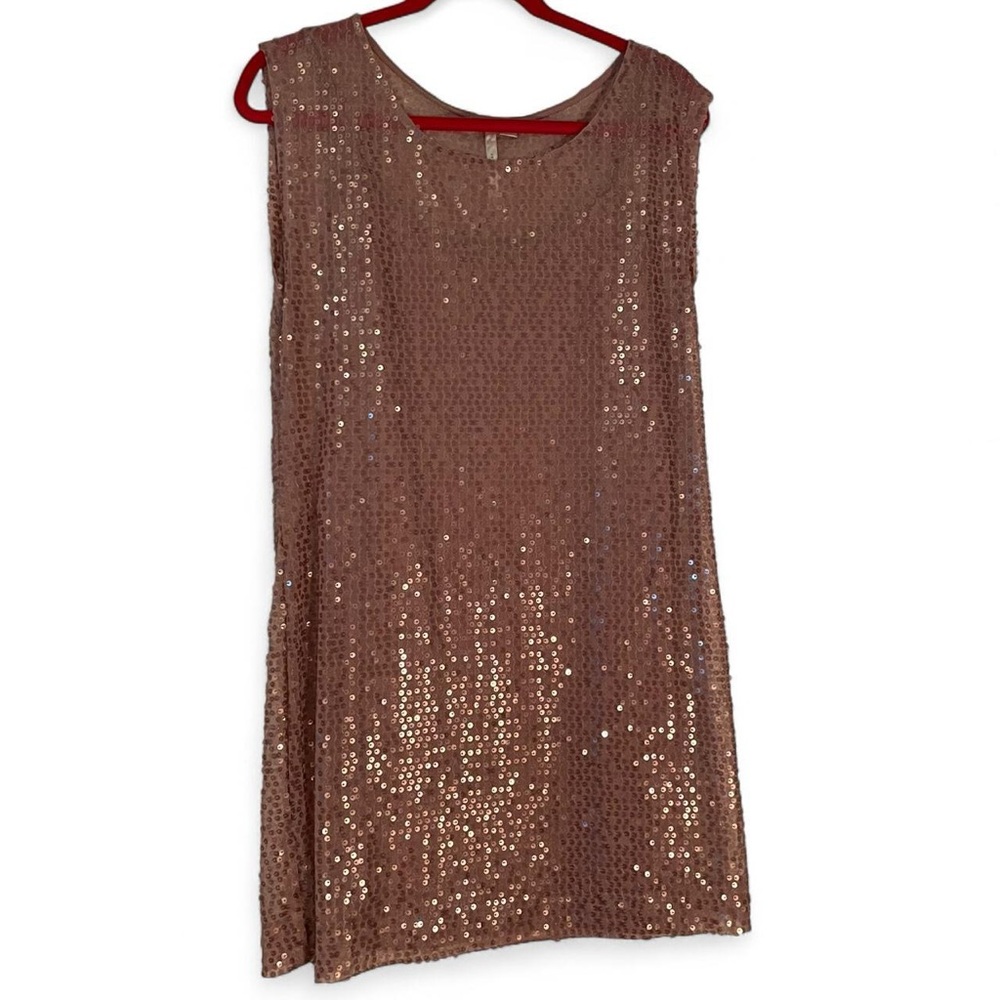 LC Lauren Conrad Sequin Mini Dress - champagne